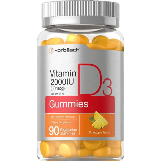 Suplemento  Horbäach 90 Gomitas De Vitamina D3 2000iu