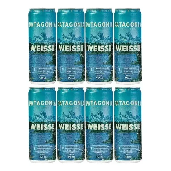 Cerveja Weisse Lúpulo Patagônico Patagonia 350ml Com 8 Un