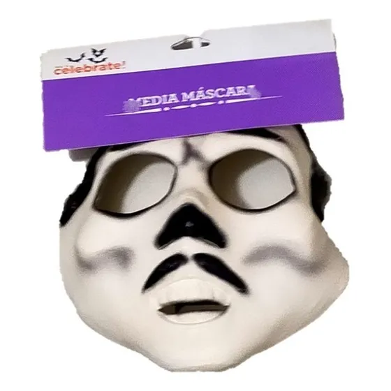 Media Máscara De Catrín Halloween De Hule Látex