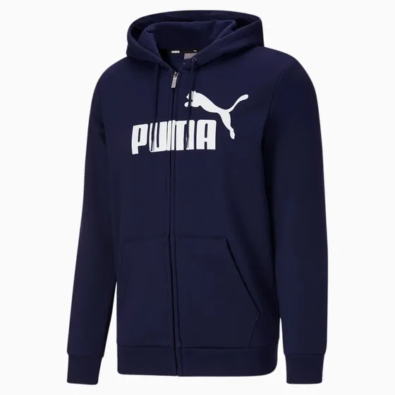 Sudadera Puma Hoodie Hombre Full Zip Essential 100% Original