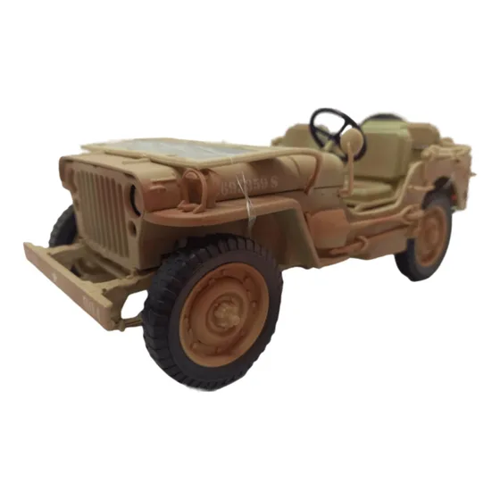 Jeep Willys Militar/ 20cms Largo/ Escala 1:18/ Metalico/ Kdw