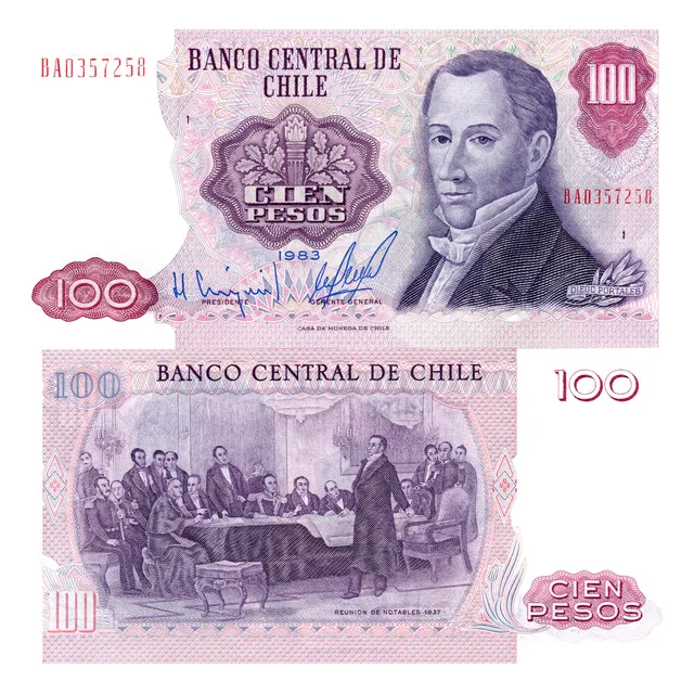 Chile - 100 Pesos - Año 1983