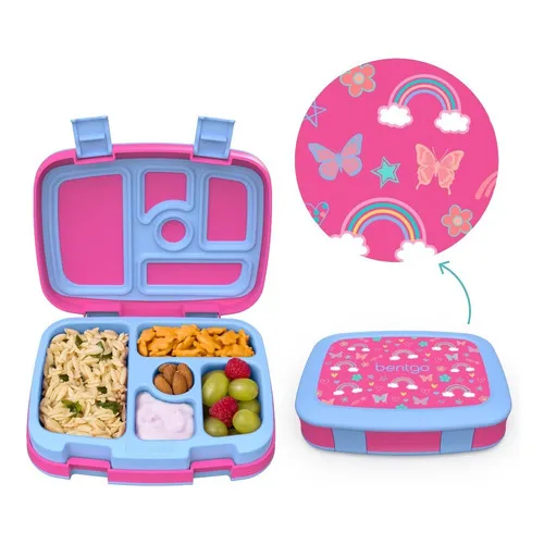 Bentgo Kids Prints BGKDPT-RBO lonchera a prueba de fugas color rosa