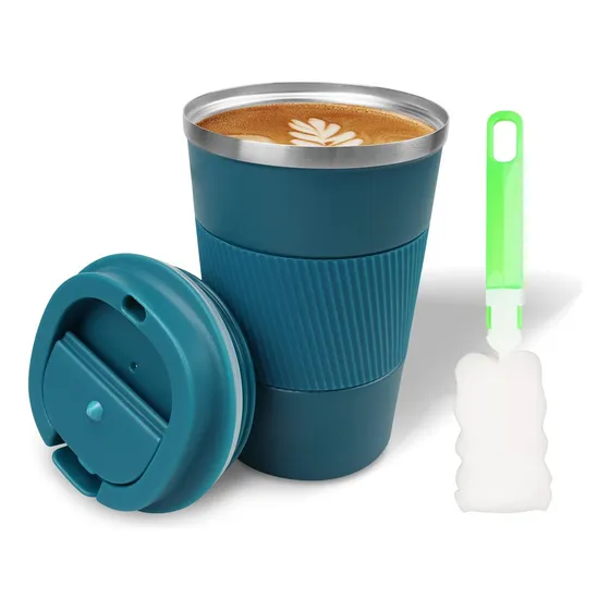 Taza Viaje Para Café  Tapa A Prueba Fugas, Vaso Reutilizable
