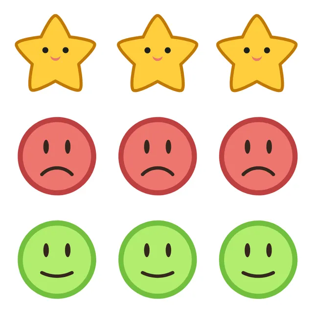 Emoji Carinhas Feliz, Triste E Estrelas Avulsos - Quadros
