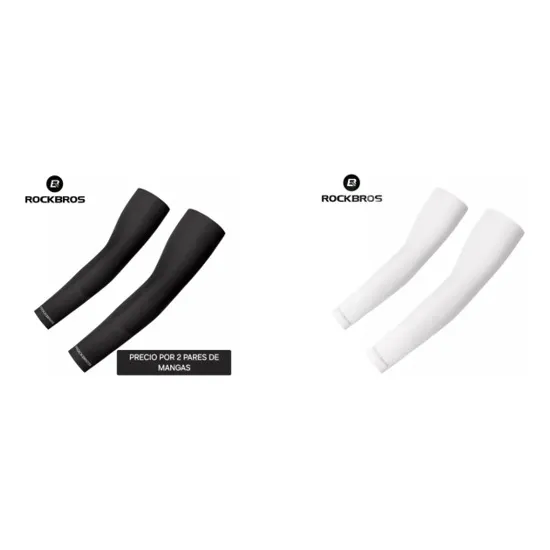 X2 Pares Mangas Deportiva Motorizado Protección Uv Rockbros