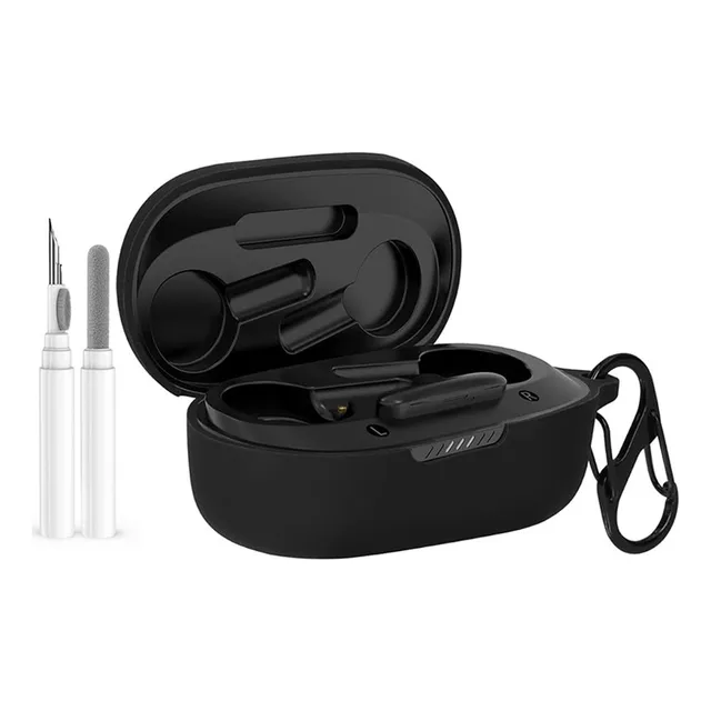 Para Jbl Quantum Tws Funda Protectora Silicona +limpiador