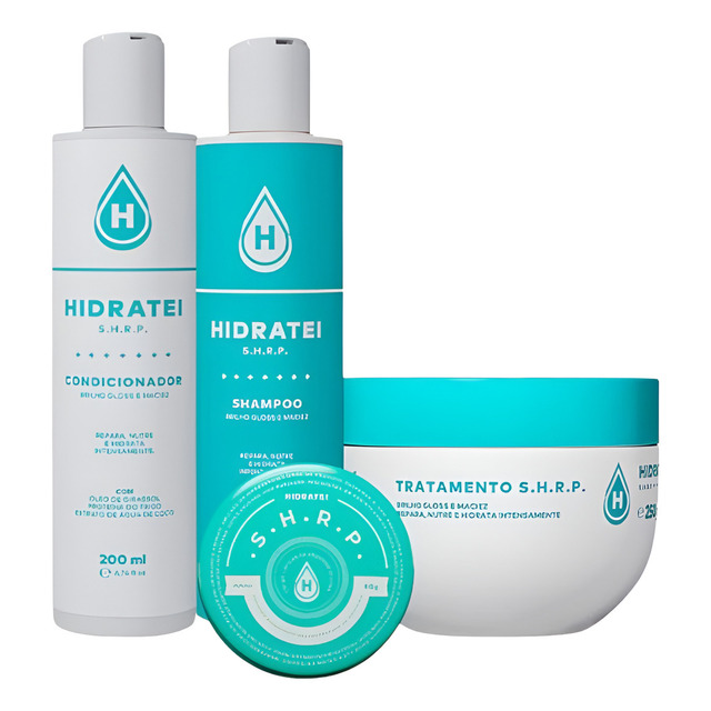 Kit Tratamento Hidratei Linha Gloss Shrp Nutre E Repara Fios Kit Tratamento Hidratei Linha Gloss Shrp Nutre E Repara Fios