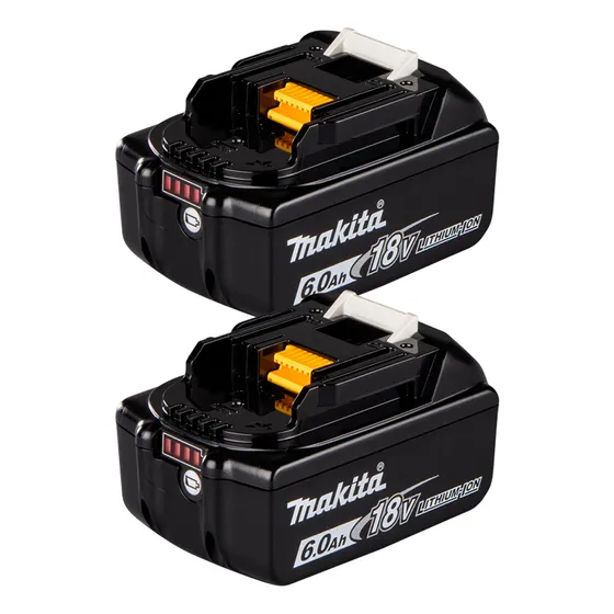 Kit 2 Bateria 18v Litio Li-ion Makita Bl1860 6ah Original