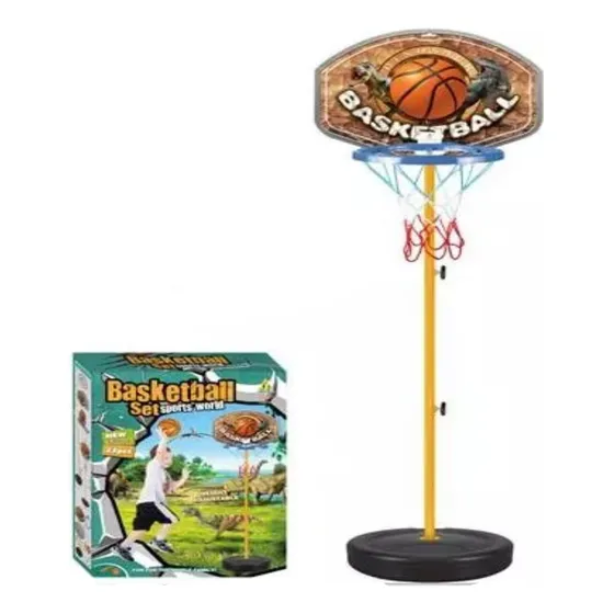 Aro De Basquet Con Pie Inflador + Pelota 2218256