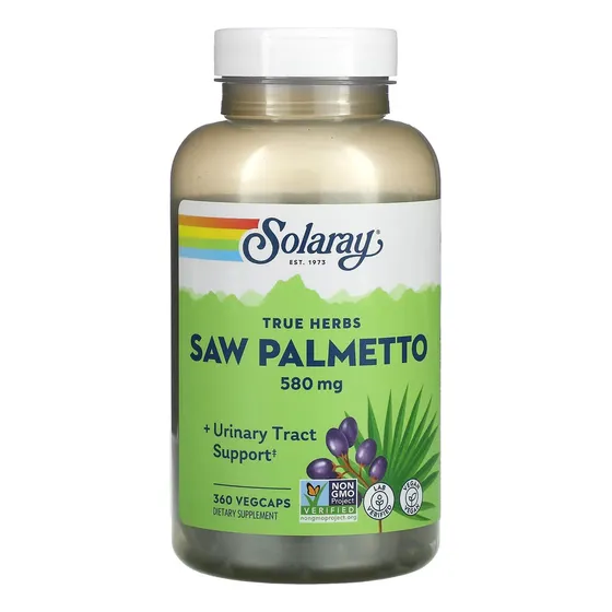 Solaray Saw Pamletto 580 Mg 360 Cápsulas Vegetales Sabor Sin Sabor