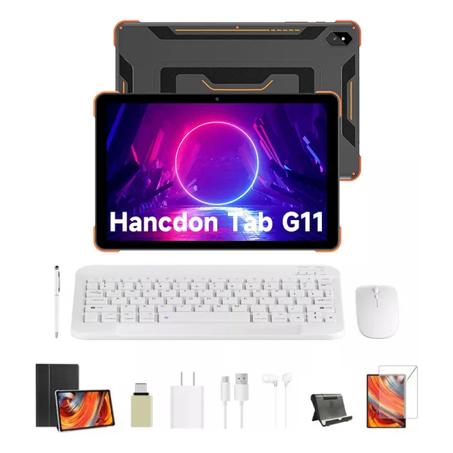 Tablet Hancdon Tab G11 10.1 128gb Negro 8gb Ram 10 Core 6000mah Wifi Bluetooth 5.0 Android 12 Con Funda Mouse Teclado