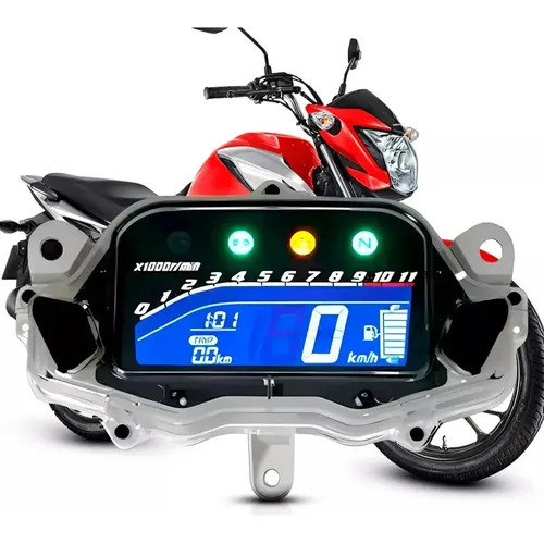 Zx Moto Motocicleta Lcd Digital Velocímetro Calibre | MercadoLivre