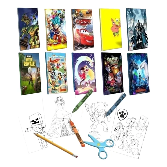 Kit Imprimible Libritos Libros Colorear Pintar Mega Pack