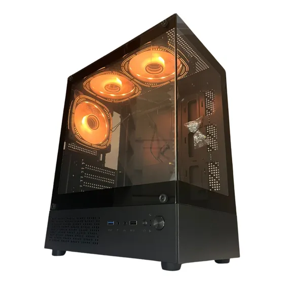 Gabinete Rhino Gamers Midtower Gb1794 C/3 Fans Argb S/fonte