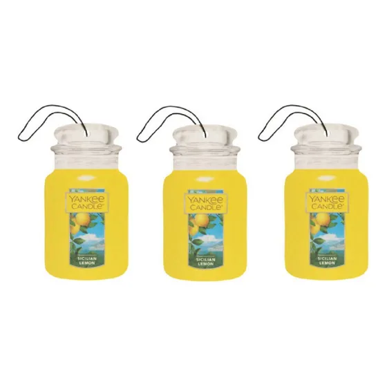 Ankee Candle Tarro Siciliano Para Coche Limon 3 Unidad