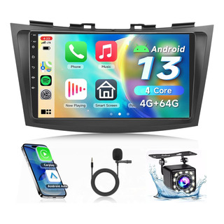 Estéreo 4+64g Carplay Cámara Para Suzuki Swift 2010-2016 Bt Estéreo 4+64g Carplay Cámara Para Suzuki Swift 2010-2016 Bt