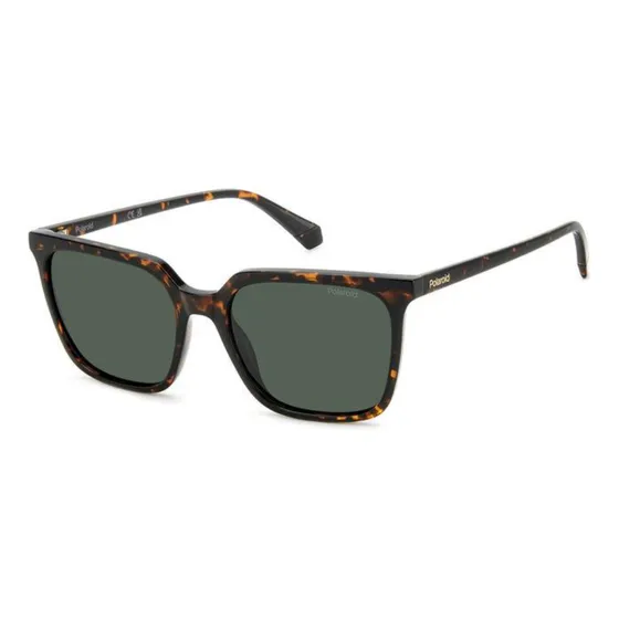 Lentes Polaroid Pld4163/s Colores Polarizado Lente Dark Green Varilla 086 Havana Armazón 086 Havana Diseño Solar