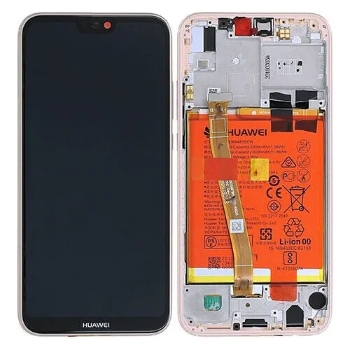 Pantalla Display Compatible Huawei P20 Lite Con Chasis Pila Color Rosa