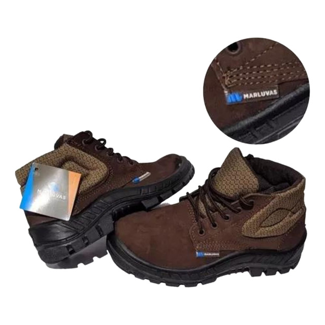 Botina Segurança Bico Pvc Bota Marluvas Nobuck 50b26 Cb Bp Botina Segurança Bico Pvc Bota Marluvas Nobuck 50b26 Cb Bp
