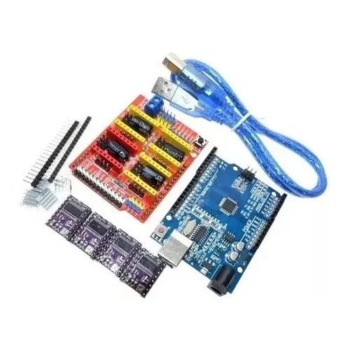 Kit Cnc Shield V3 + 4 Driver 8825 + Uno + Cabo