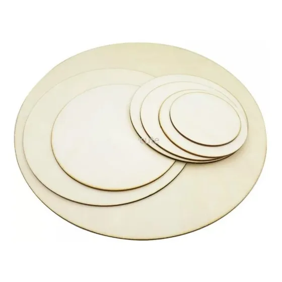 Mdf Placa Corte Y Gabado Laser Circunferencia 