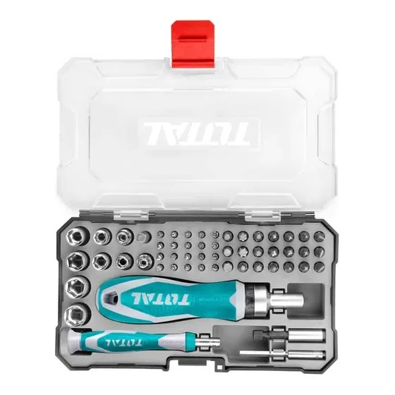 Set Destornillador Marca Total 55pz Tacsd30556