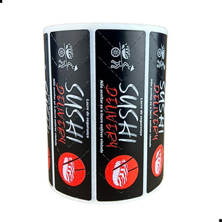 Lacre De Segurança Para Sushi - Milheiro Cor Preto Lacre De Segurança Para Sushi - Milheiro Cor Preto