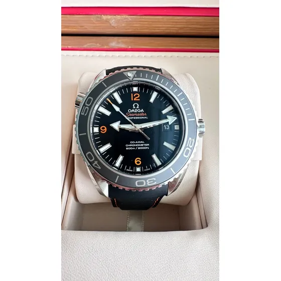 Reloj Omega Seamaster Proffesional Planet Ocean Original Negro Negro Negro