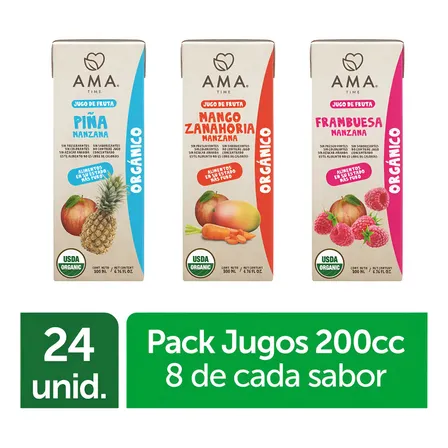 Pack 24 Unid - Mix Jugos Tropical 200cc