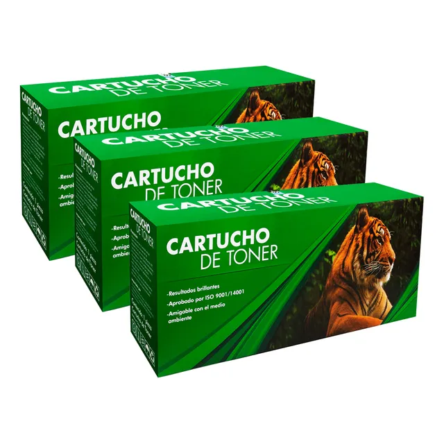 Pack 3 Toner Compatible 83a Cf283a M125a M127 Pro M201 Tinta Negro