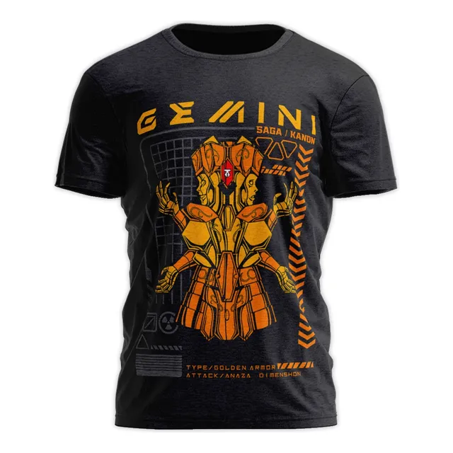 Remera Saint Seiya Geminis Caballero Dorado Anime Estampada