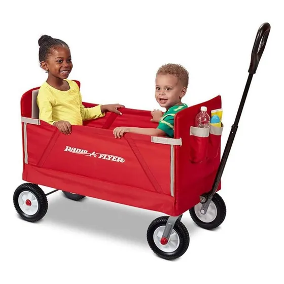 Carrinho De Passeio Radio Flyer Para Crianças E Carga, Vagão