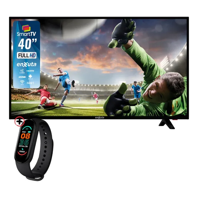 Televisor Tv Smart Enxuta 40 Fhd Gtia Oficial + Smartwatch 