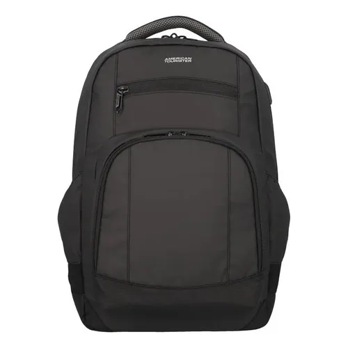 Mochila Hunter 2at Color Negro Diseño De La Tela Liso