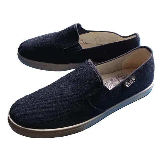 Zapato Deportivo De Tela Mocasin (sin Trenza) Tipo Abuelita