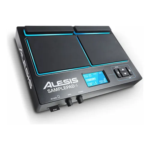 Bateria eletrônica Alesis Sample Pad 4 cores pretas