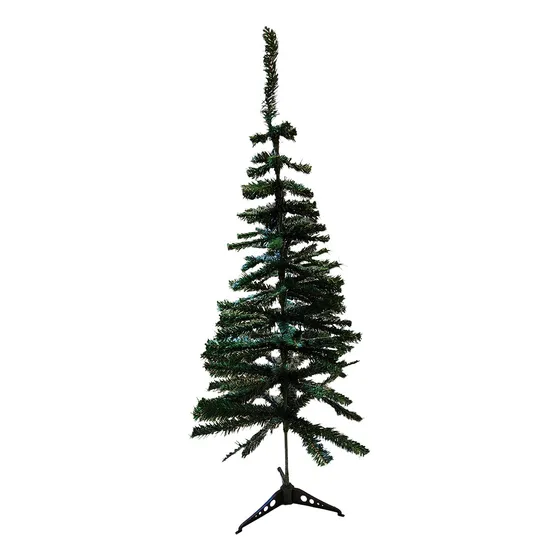 Arbol Arbolito Navidad 1,20m Pie Plástico Verde 