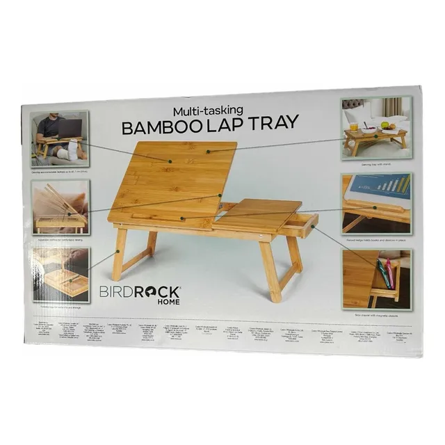Mesa Multitareas De Bamboo Birdrock Para Laptop