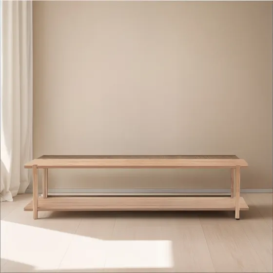 Mesa Centro Clan - Madera Cinamomo Clara - He9049/120/145
