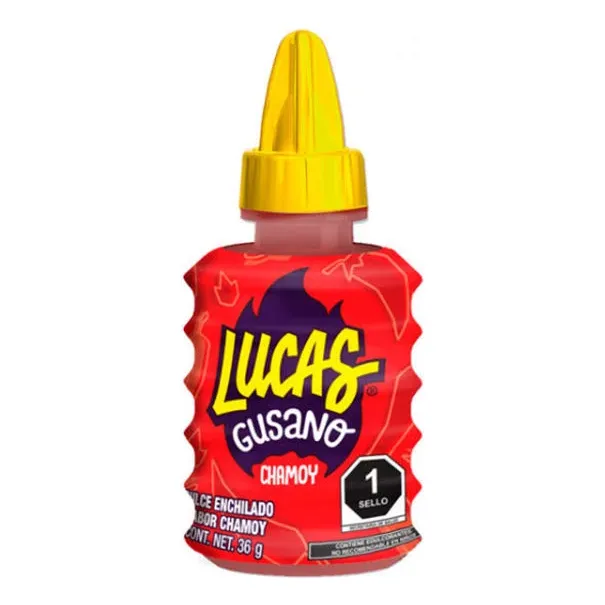 Lucas Gusano Acidito Dulces Mexicanos Sabor Chamoy