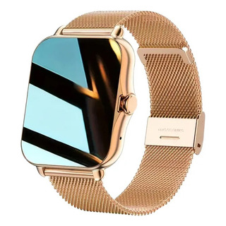 Smartwatch Dorado Deportivo Con Llamadas Para Mujer Y Hombre Smartwatch Dorado Deportivo Con Llamadas Para Mujer Y Hombre