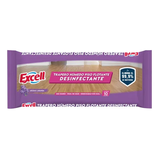 Trapero Humedo desinfectante Piso Flotante, Laminado Lavanda Excell