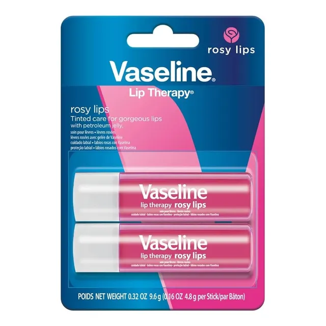 Vaseline Lip Therapy Rosy Lips Bálsamo Stick 4.8gr X 2un 
