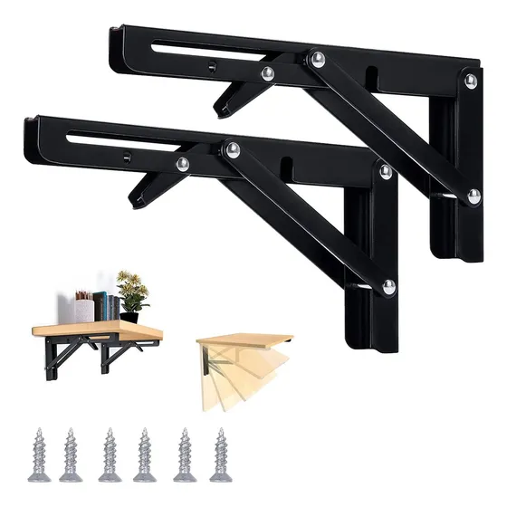 Soporte Ménsula Brazo P/repisa Abatible Plegable Par