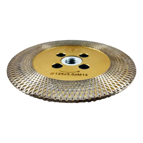 Disco De Corte Y Desbaste Porcelanato Ultrafino 5 Pulgadas Dorado