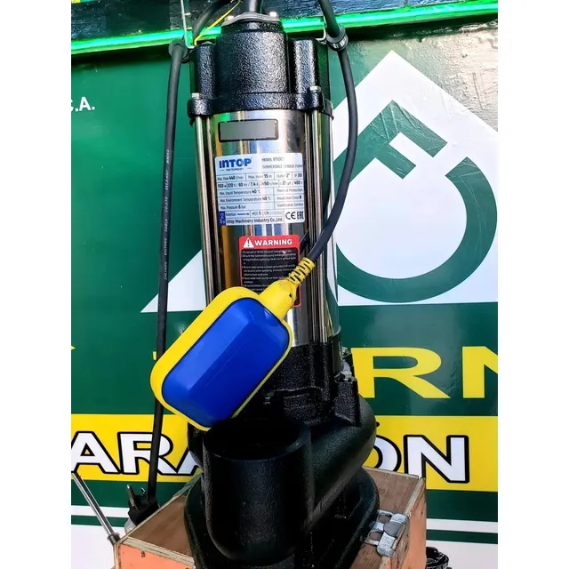 Bomba De Agua Para Drenaje 1.5hp  Intop