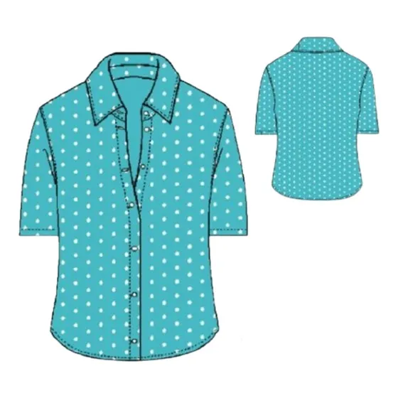 Moldesunicose Patrón Blusa Manga Corta Mujer Papel