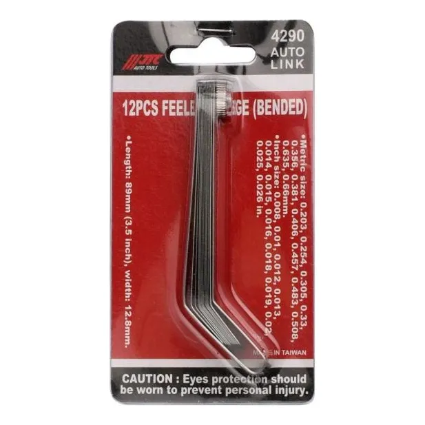 Juego De 12 Unidades De Calibrador Galgas Curvas Jtc Tools