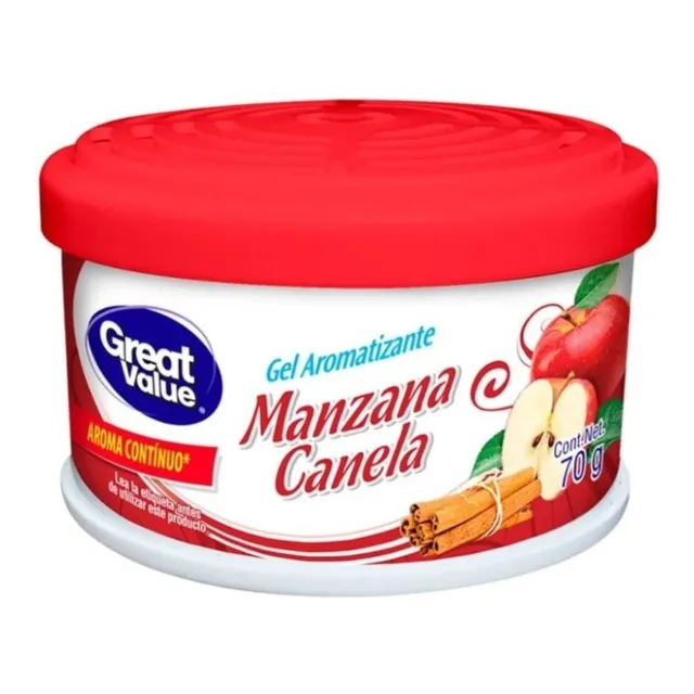 Gel Aromatizante Great Value Manzana Canela 70 G